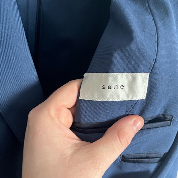 Sene Soho FlexTech Blazer/Sport Coat Blue EUC 44? See measurements! - Picture 4 of 5